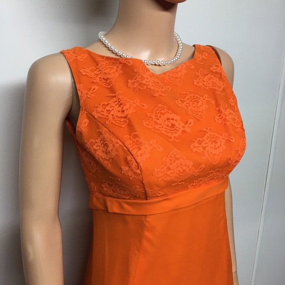 Nadine Orange Formal Maxi Dress - Picture 15 of 16
